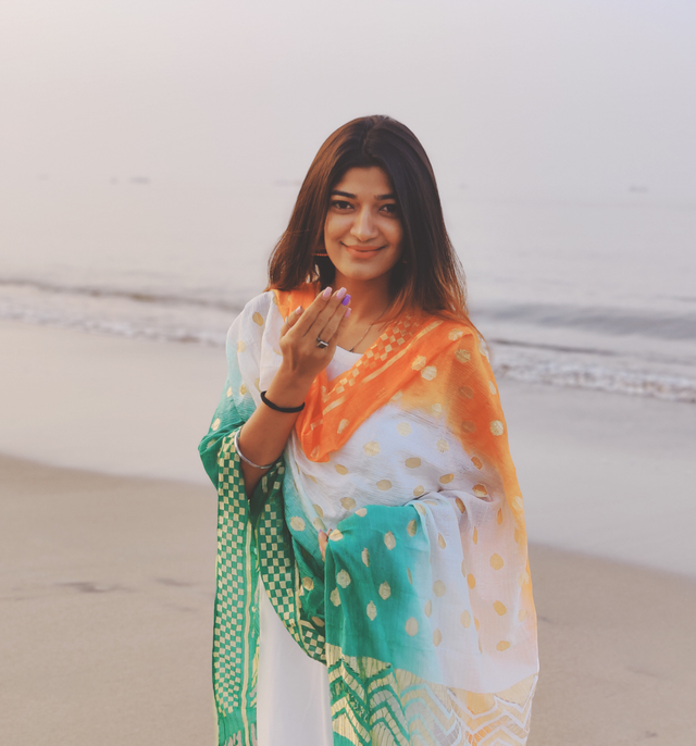 House Of Festivals Tricolor Dupatta | Tiranga Theme Dupatta