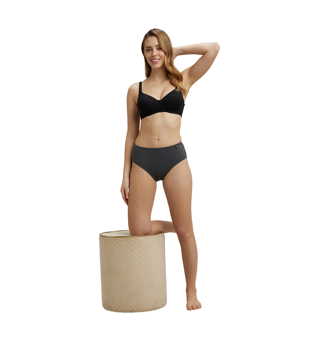 Jockey 1410 Women's Super Combed Cotton Bikini Panty|PO3 | Multicolor Dark assorted-L