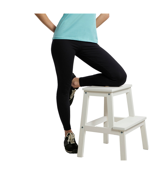 Jockey AW87 Super Combed Cotton Elastane Stretch Slim Fit Leggings | Black-M