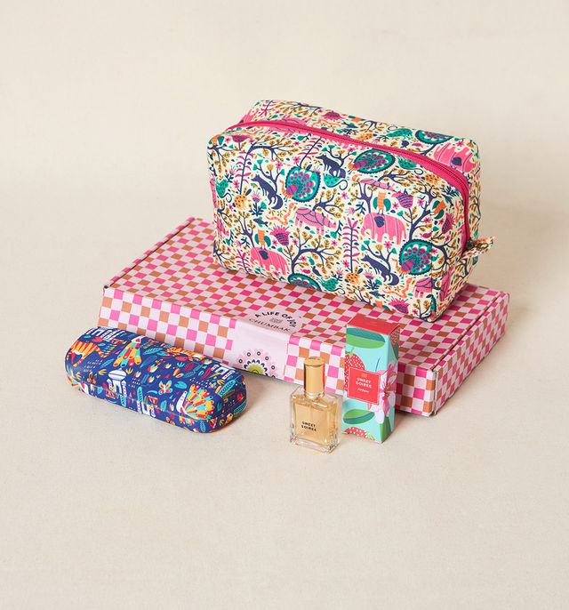 Chumbak Everyday Charm Set of 3 - Mother's Day Gift (Pouch,Perfume