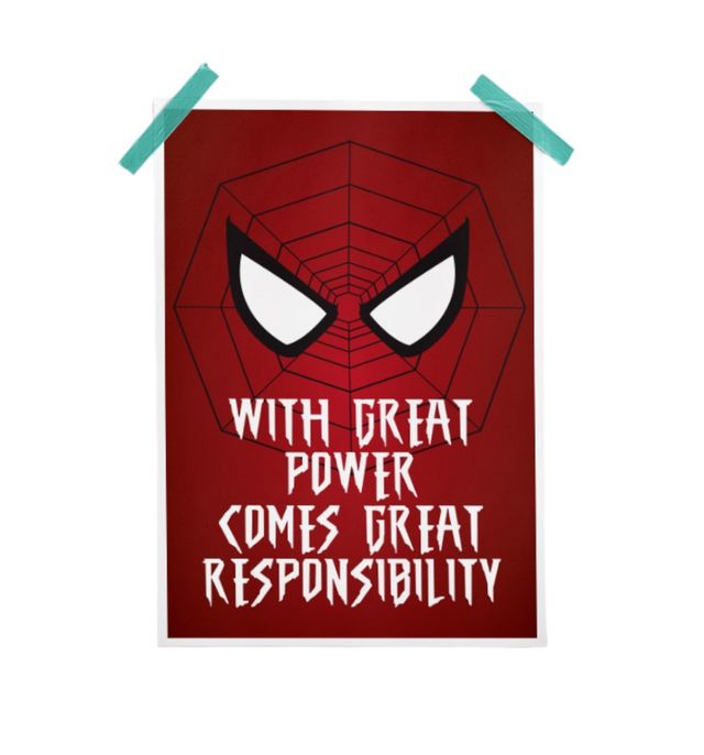 House Of Festivals With Great Power Comes Great Responsibility - Poster