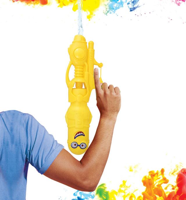 Tom Uncle Medium Holi Water Pichkari | Yellow
