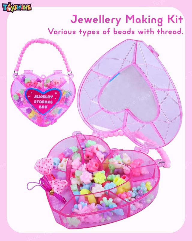 Toyshine Cute Alia Doll With Fuse Beads Accessory Creation Set And Storage Box - Assorted
