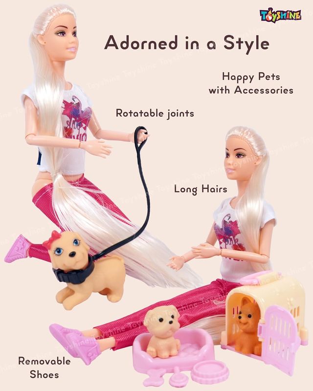 Toyshine Alia Doll With Ice Cream Pretend Play Set For Age 3+ Fun Roll Play Toy Set - Assorted