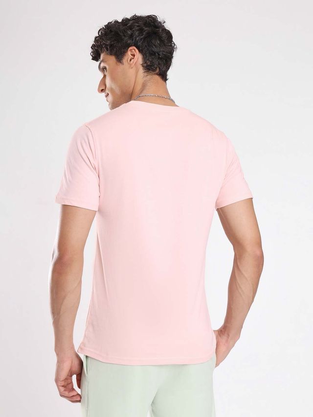 Nobero Men's Plain Classic Fit T-shirt | Blush - M