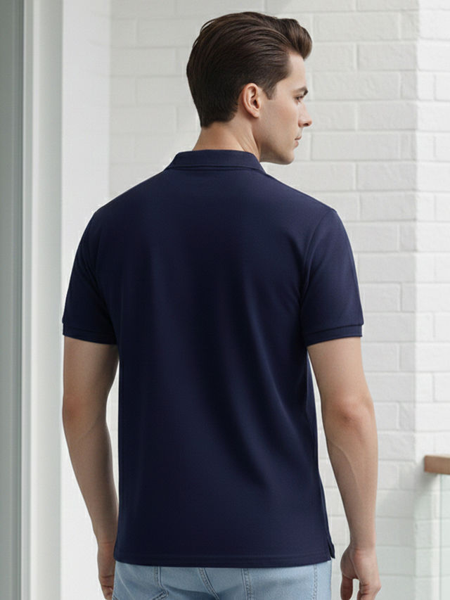 Lux Cozi Men's Solid Cotton Polo T-shirt - Buy at ₹349 Online
