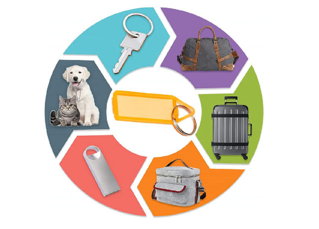 Soham Housewares Unisex Solid Plastic Key Chain | Multicolour - Standard