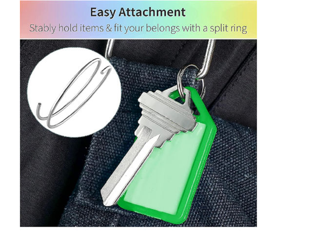 Soham Housewares Unisex Solid Plastic Key Chain | Multicolour - Standard