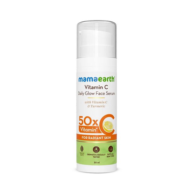 Mamaearth Vitamin C Daily Glow Face Serum With Vitamin C & Turmeric For Radiant Skin