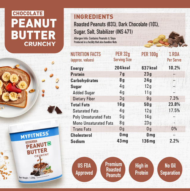 MyFitness Chocolate Peanut Butter Crunchy
