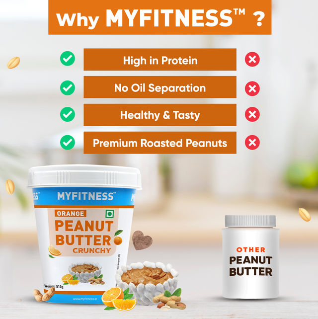 MyFitness Orange Peanut Butter Crunchy Spread