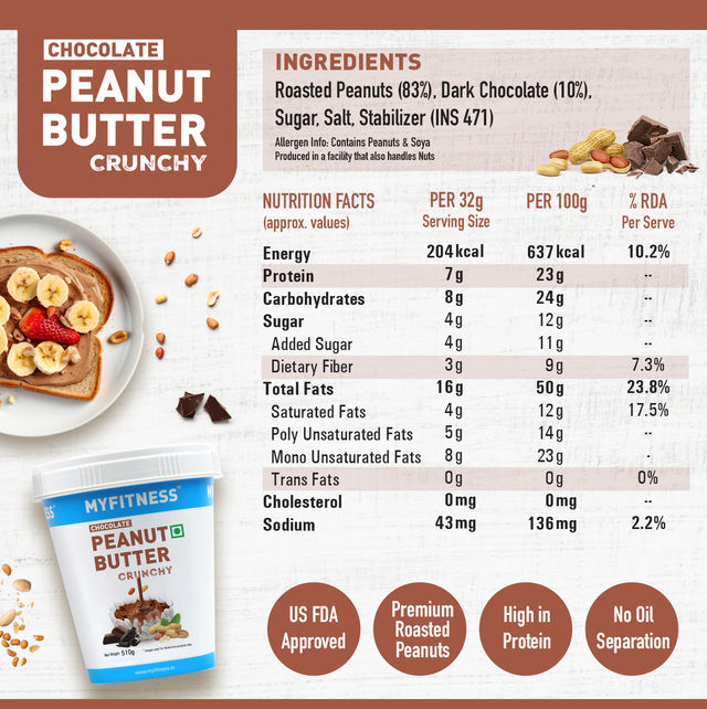 MyFitness Chocolate Peanut Butter Crunchy