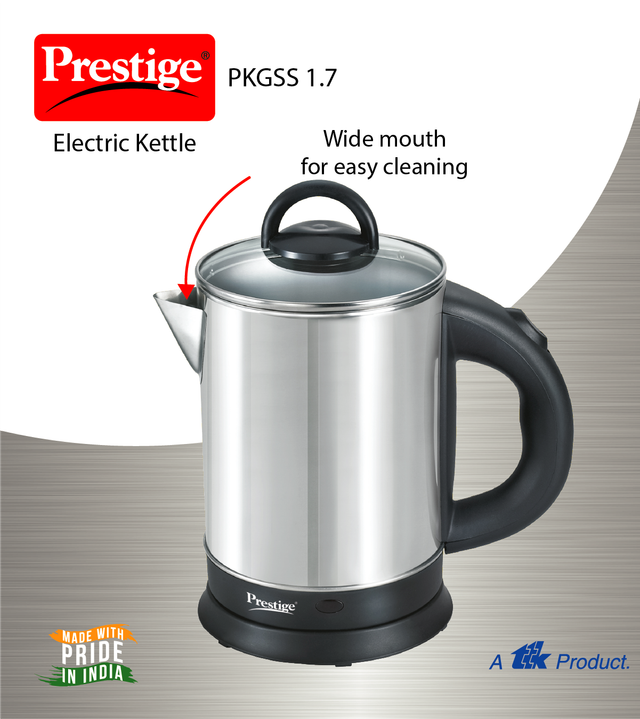 Prestige Kettle 1.7L S S Glasslid Pkgss 1.7