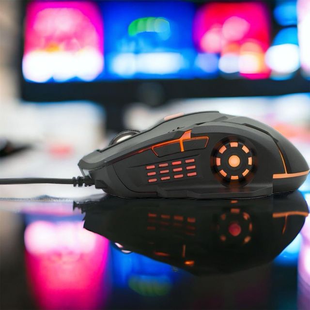 Intex Nova Wired Gaming Mouse (Black and Green)