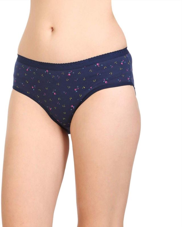 Bodycare Women Brief Panty Printed Premium Cotton | Assorted - M