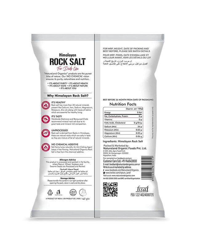 Natureland Organics Himalayan Pink Rock Salt