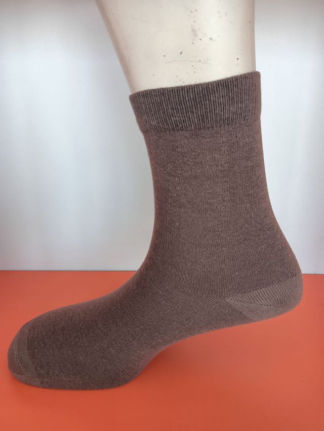 Freecultr Unisex Solid Cotton Mid-Calf/Crew Socks | Cadbury - Free Size 1 pc X 2 Combo