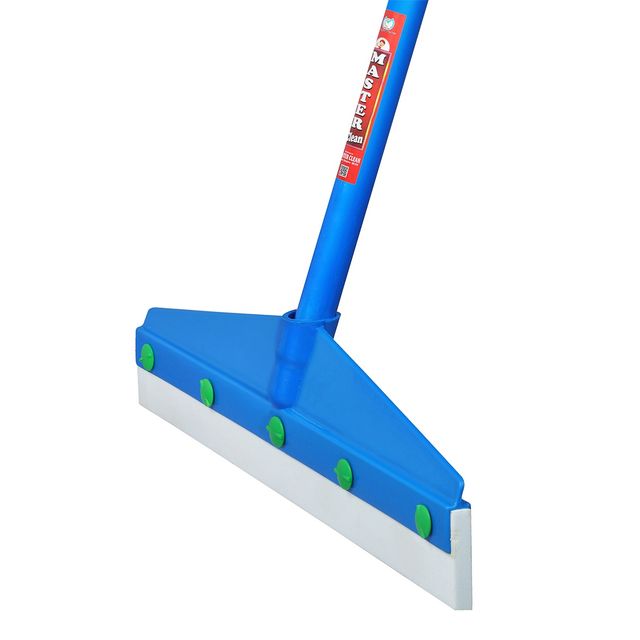 Antzco Blue Plastic Wiper 16" With 4 Feet Metal handle