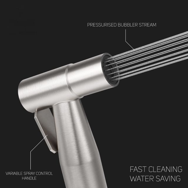 Clayplus Premium Grade Heavy Duty ABS Faucet With Flexible Tube and Wall Hook