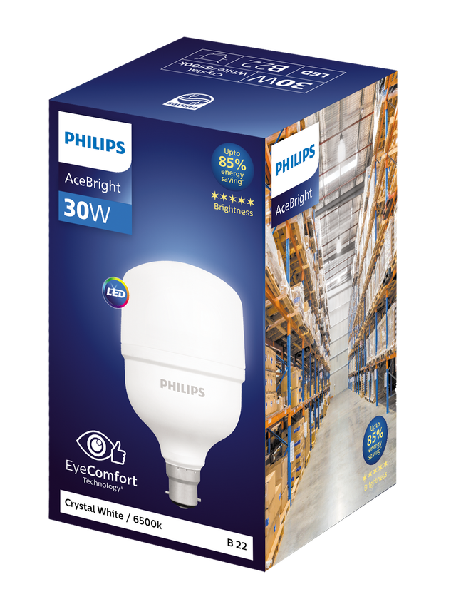 Philips Acebright 30 W B22 Led Bulb (Crystal White)