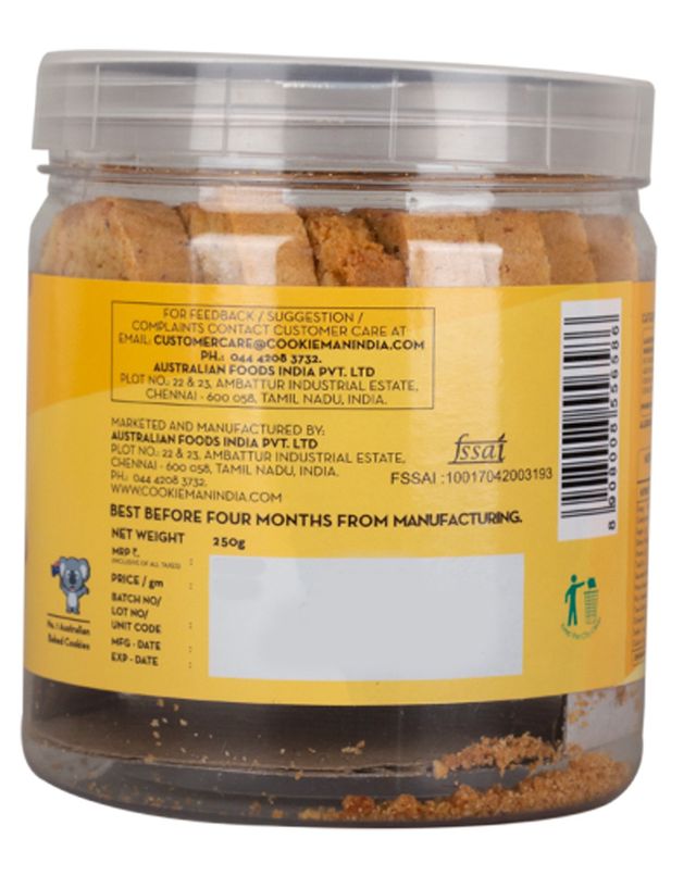Cookie Man Almond Biscotti Cookies Biscuits