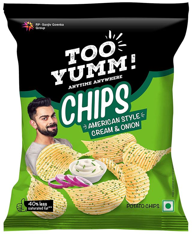 Too Yumm! American Style Cream & Onion Potato Chips | No Palm Oil Snacks