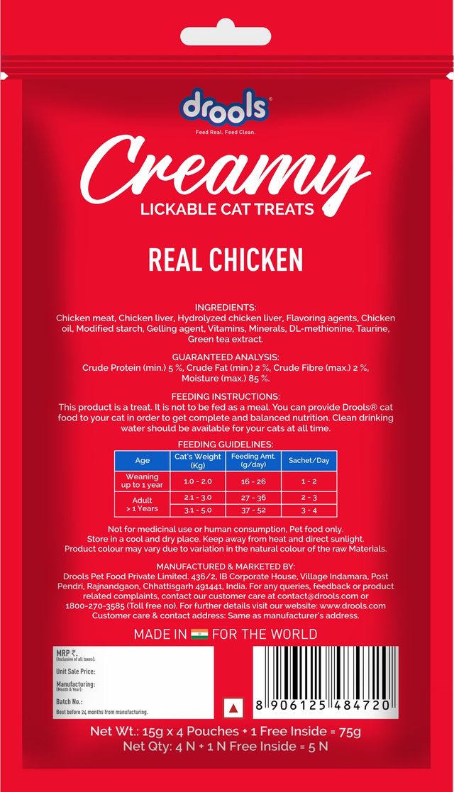 Drools Creamy Likable Cat Treat Real Chicken