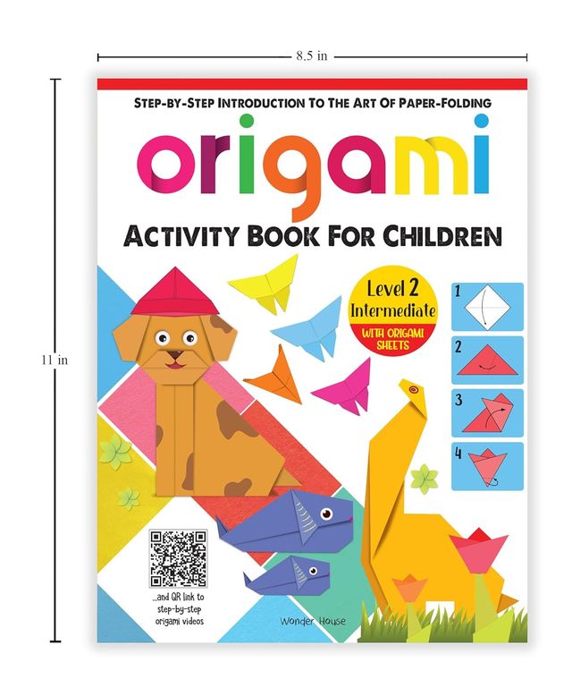 Origami - Step-By-Step Introduction To The Art Of Paper-Folding - Activity Book For Children