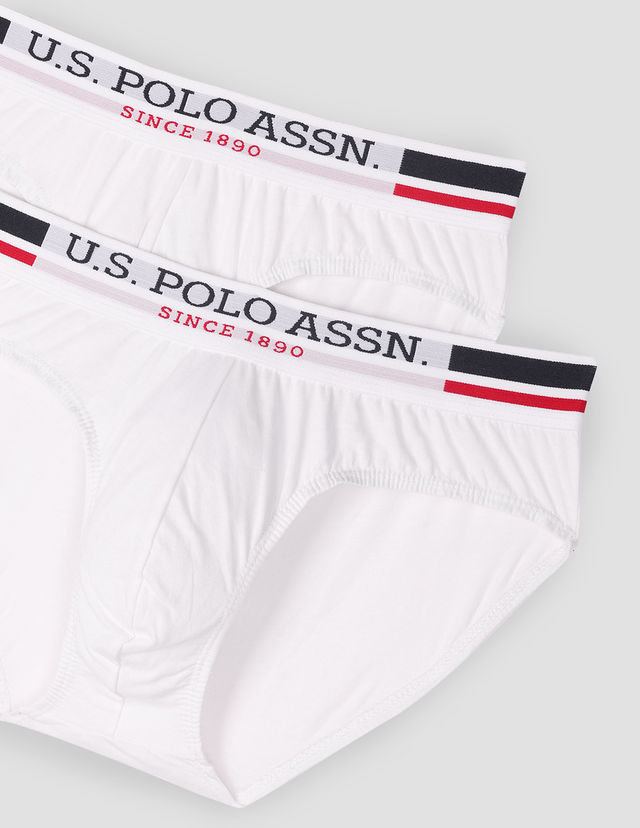 U.S. Polo Assn. | Underwear Pack of 2 | S | Briefs | I006 | White