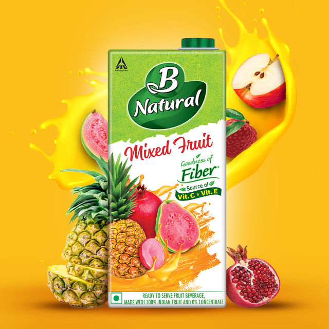 B Natural Assorted Flavoured Mixed Fruit Juice