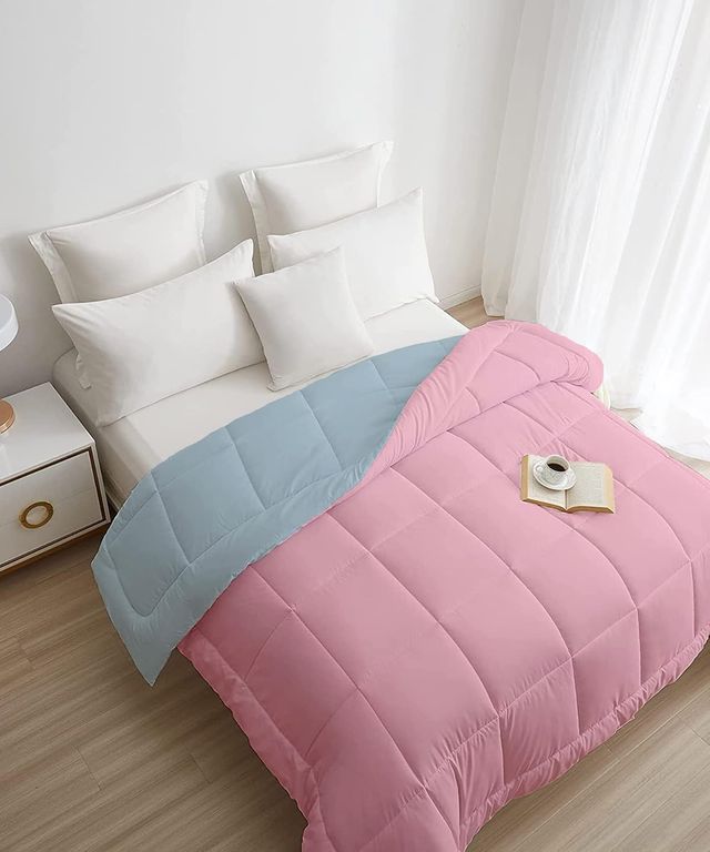 Mytrident Micro AC Comforter | Reversible Comforter | Double Bed Comforter - Candy Sky