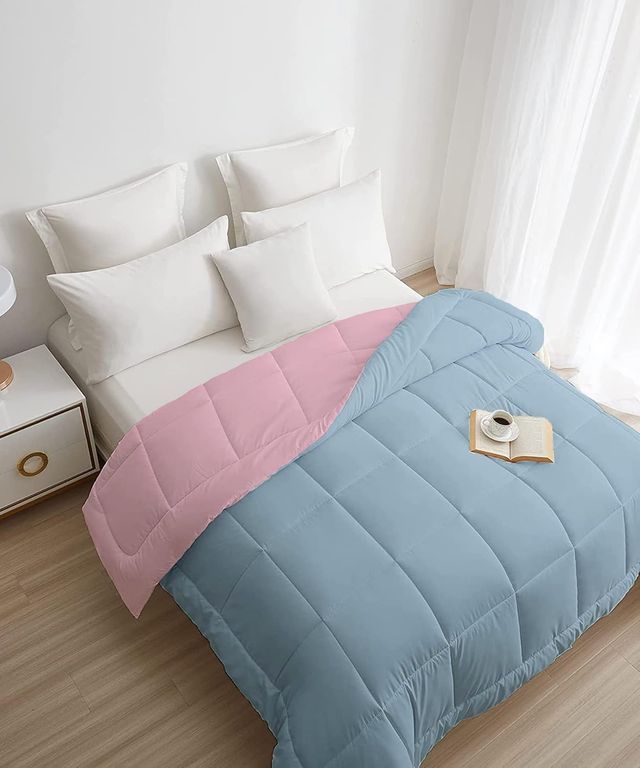 Mytrident Micro AC Comforter | Reversible Comforter | Double Bed Comforter - Candy Sky