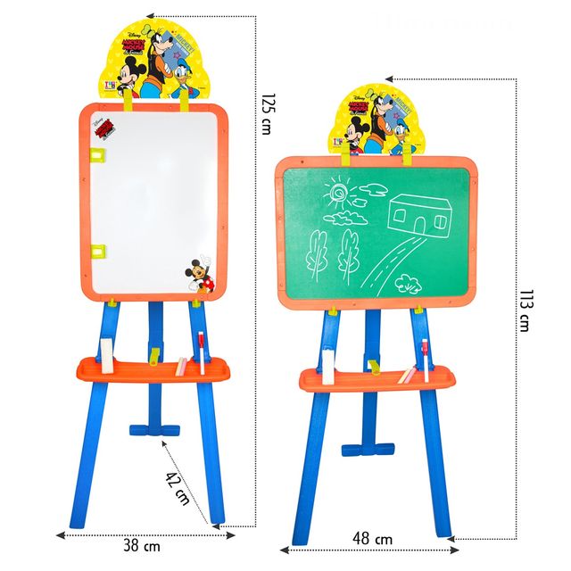 Itoys 5 in 1 Easel Board-mickey Mouse (Colour May Vary)