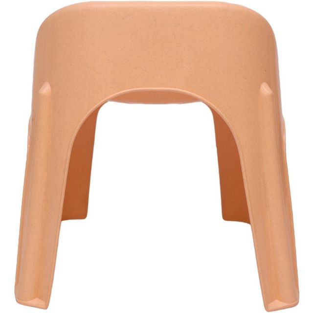 Avro Furniture Rock-Small Sitting Stool with Backrest-Beige- Set of 2
