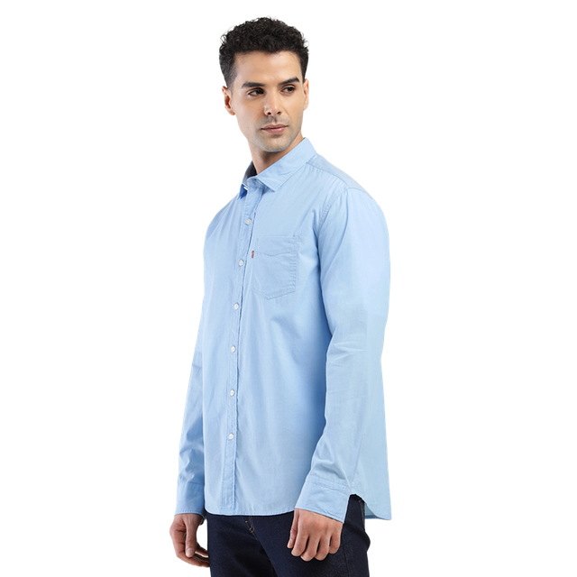 Levi's Men's 100% BCI Cotton Chambray Shirt | Sky Blue - S