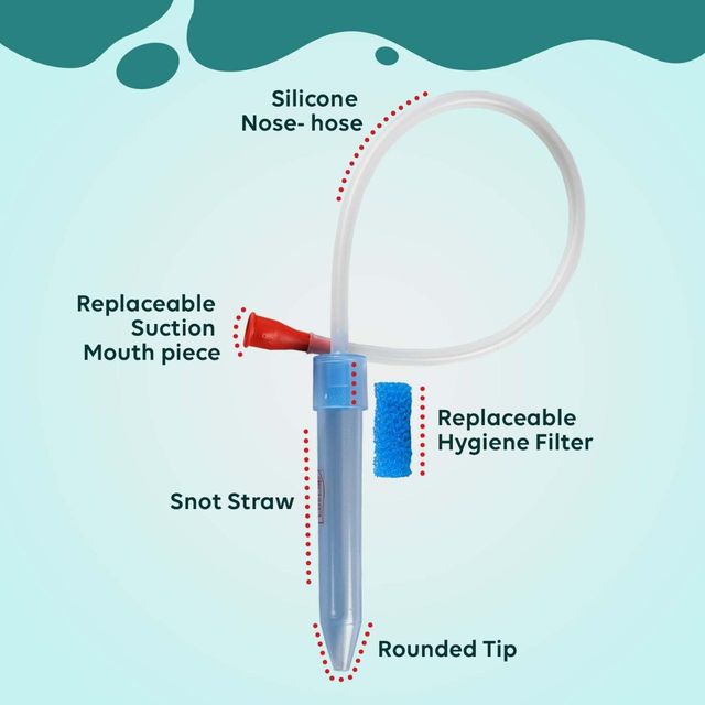 LuvLap Baby Nasal Aspirator Snotsucker For Kids | Blue | 0 - 5 years