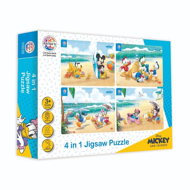 Ratna's 4In1 Mickey & Friends Jigsaw