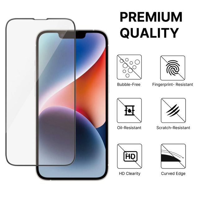 OHONESTY Privacy Tempered Glass for iPhone 16 Pro Max| Anti-Spy Screen Protector| Black