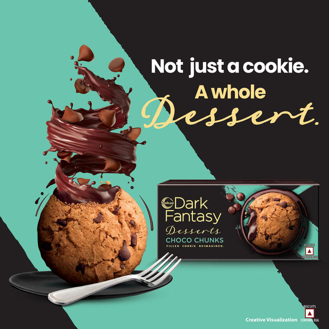 Sunfeast Dark Fantasy Chocolate Chunks Filled Cookie Reimagined | Trans Fat-free
