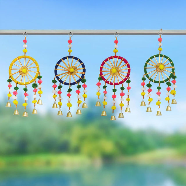 Mad Over Print Small Wheel Latkan | Set of 2