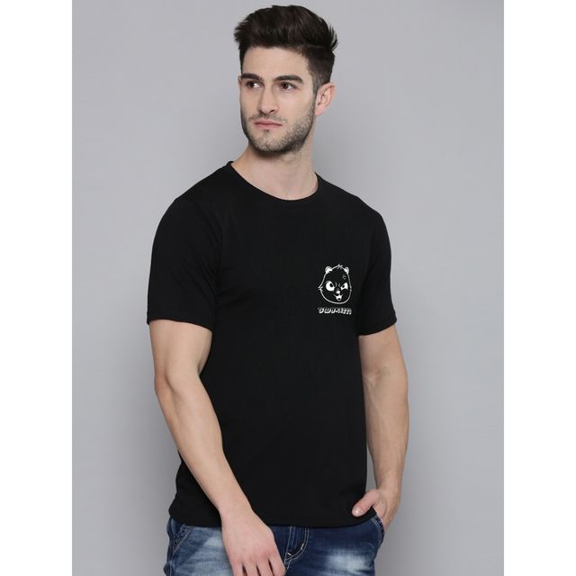 Smartees Men's Printed T-shirt | Style No 37 | Black - L