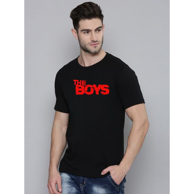 Smartees Men's Printed T-shirt | Style No 23 | Black - M