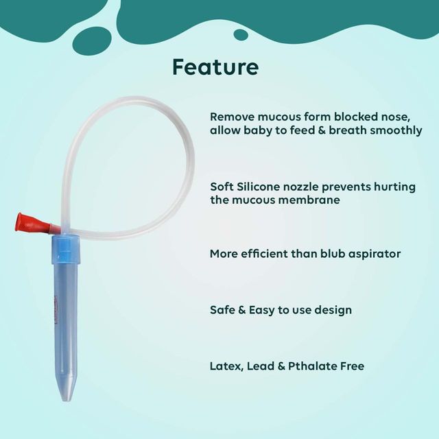 LuvLap Baby Nasal Aspirator Snotsucker For Kids | Blue | 0 - 5 years