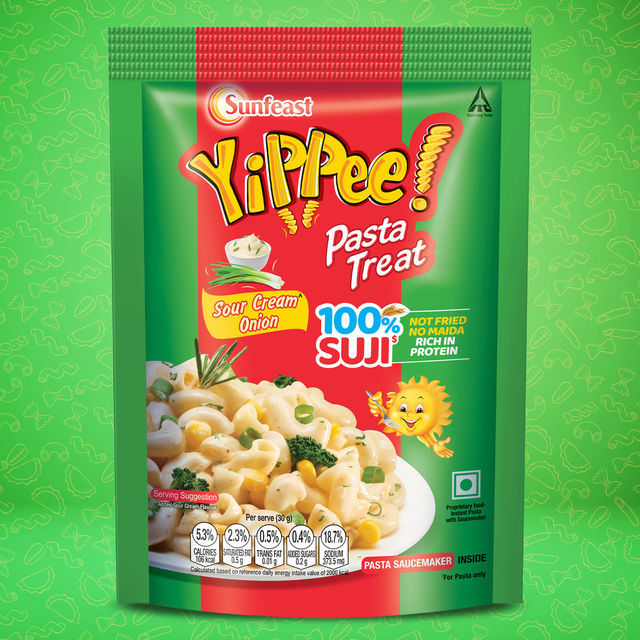 YiPPee! 100% Suji Sour Cream Onion Pasta Treat