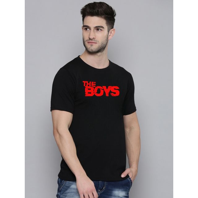 Smartees Men's Printed T-shirt | Style No 23 | Black - M