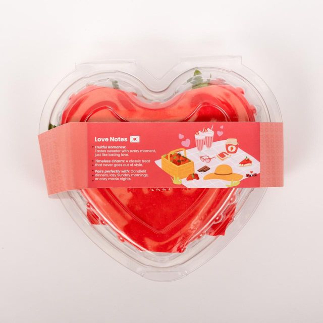 Bloom Bunch Of 3 Roses(1pc) & Strawberry Heart Shaped Box(200gms) Combo