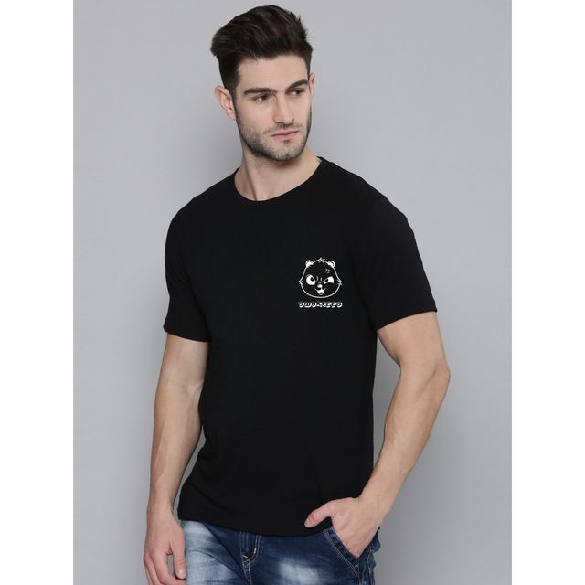 Smartees Men's Printed T-shirt | Style No 37 | Black - L