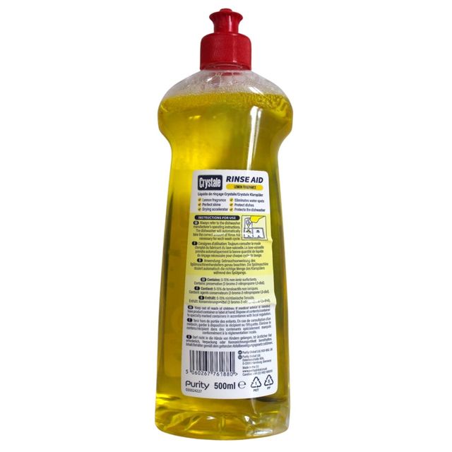Crystale-International Dishwasher Rinse Aid Lemon Fresh