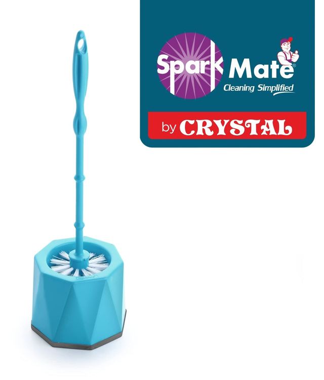 Sparkmate By Crystal Toilet Brush With Container
