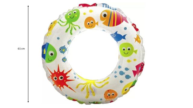 Intex 61cm Inflatable Swim Ring (Colour May Vary)